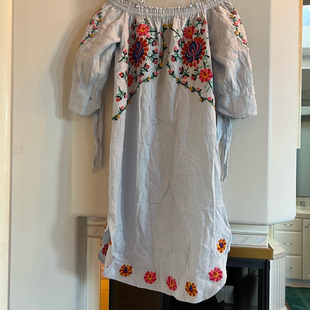 Zara Multicolor Floral Embroidered Skirt